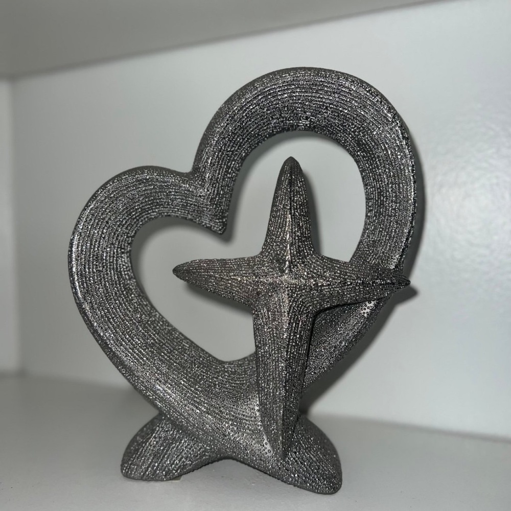 Heart and Star Sculpture